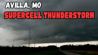 Supercell Thunderstorm Up Close Near Avilla &amp; Carthage, Missouri | April 15, 2026