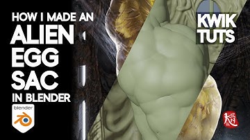 KWIK TUTS #009 // How I made an Alien Egg Sac in Blender