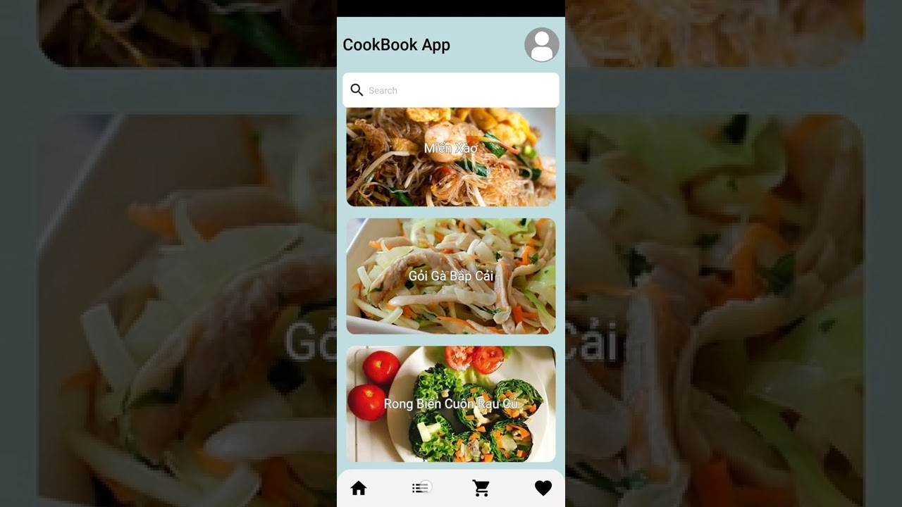 Flutter cookbook apps