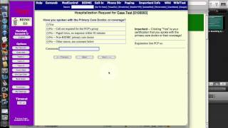 How to place an admission request ("drop a bed")