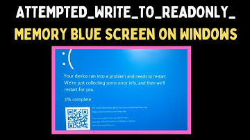 How to Fix ATTEMPTED_WRITE_TO_READONLY_MEMORY Blue Screen on Windows 11