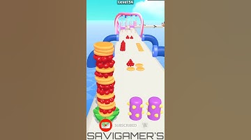 Pancake run (lvl 54) | mini games #shorts #Androidgames #iOSgames