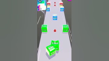 Jelly Run 2048 Infinity Game Cube Android IOS walktrogh #gameplay #trending #anirok #short #jelly