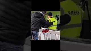 Fan Takes “Press” Way Too Literally!