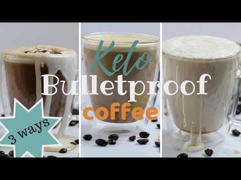 Keto Coffee THREE WAYS | How to Make Bulletproof Coffee | Keto Mocha | Low Carb Caramel Macchiato