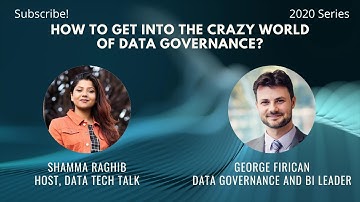 DataTechTalk with George Firican on "How To Get Into The Crazy World of Data Governance?"