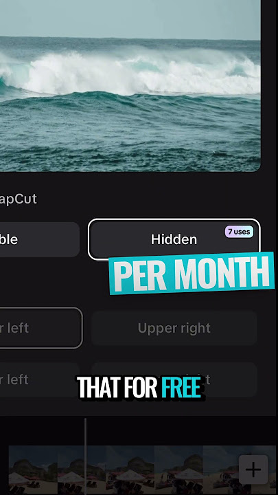 How to remove CapCut watermark