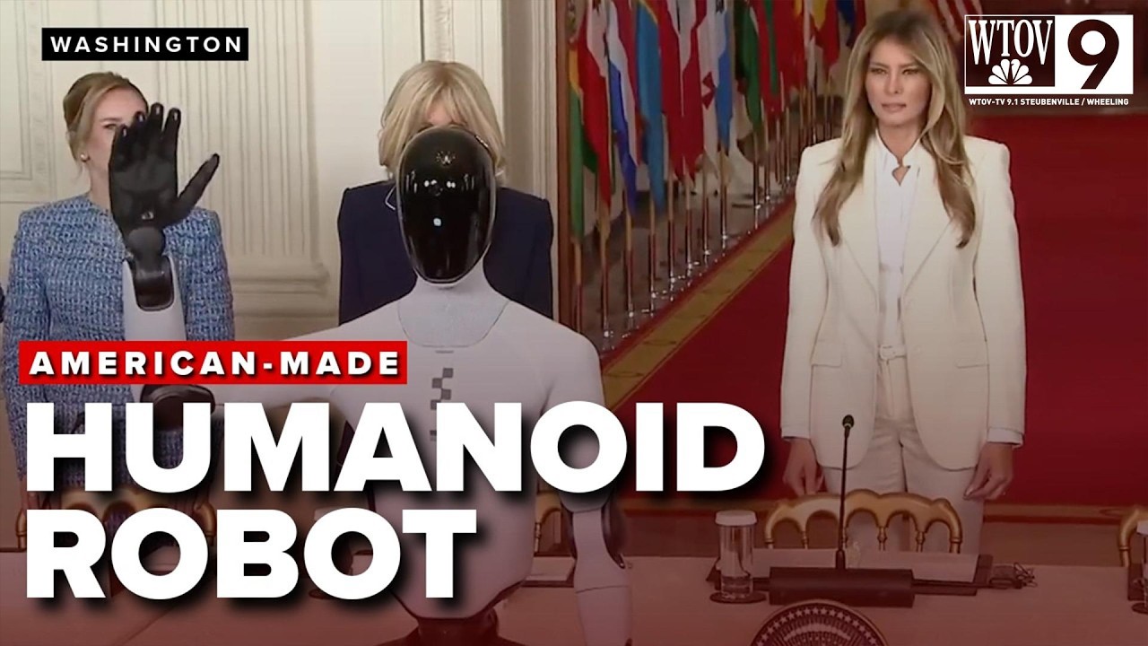 FIRST LADY Melania Trump & HUMANOID ROBOT at AI education summit