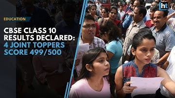 Watch video: CBSE Class 10th result declared