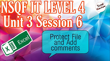 NSQF IT LEVEL 4 UNIT 3 SESSION 6 || Protect file & add comments