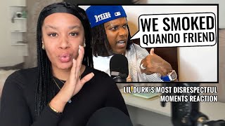 Lil Durk's Most DISRESPECTFUL Moments | UK REACTION 🇬🇧