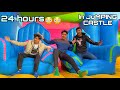 Living in jumping castle for 24 hours