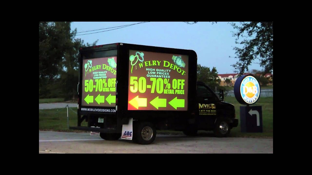 mobile digital video billboard truck YouTube