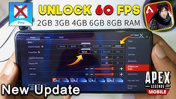 Apex legends mobile 60fps Unlock NO ROOT | Apex legends mobile lag fix config 2 GB 3GB 4GB 6GB Ram
