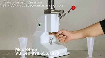 máy chiết rót mỹ phẩm thủ công, máy chiết rót kem sệt thủ công A03