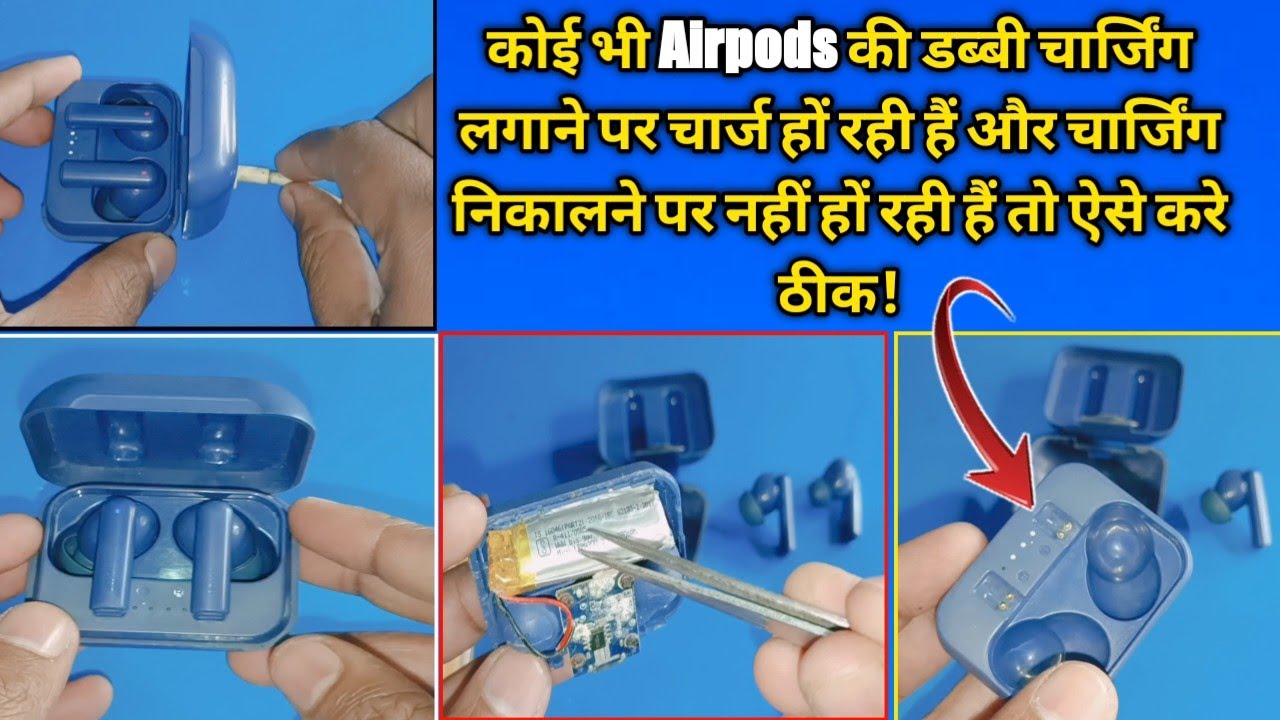 How to make Airpods Charging Case Repairing with Testing,Open And