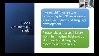 Developmental station -Speech and langauge assessment