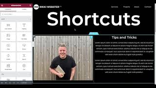 How to use essential shortcuts (hot keys) in Elementor