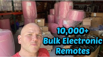 I bought 10,000 bulk electronic remotes to sell on eBay + bubble wrap obsession