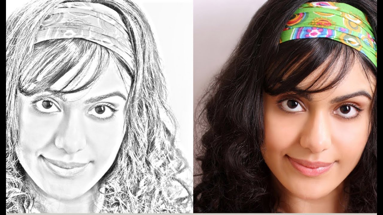 Photoshop Tutorials How To Transform Photos Into Pencil Drawing