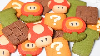 Super Mario Bros. Item icebox cookies ver.1 슈퍼 마리오 브라더스 아이템 쿠키 만들기ㅣ스트로비 StrawBee