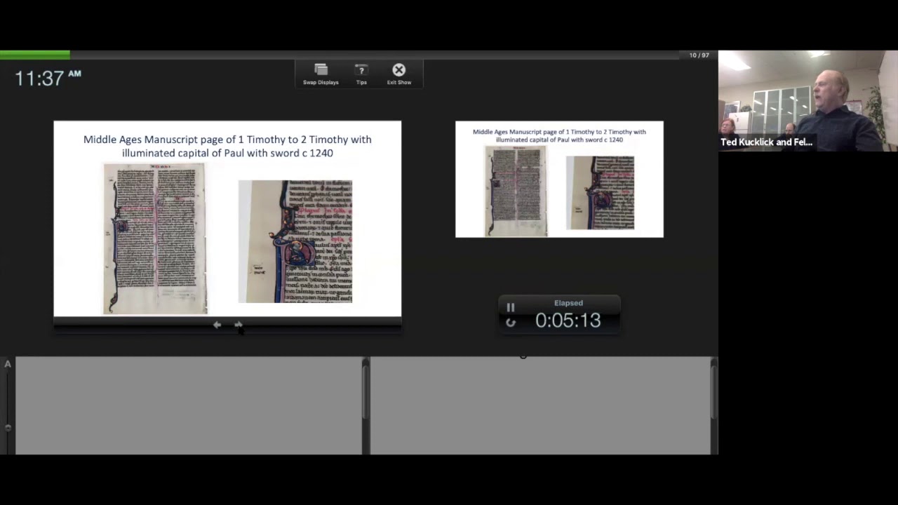 Ted Teaching How We Got the Bible