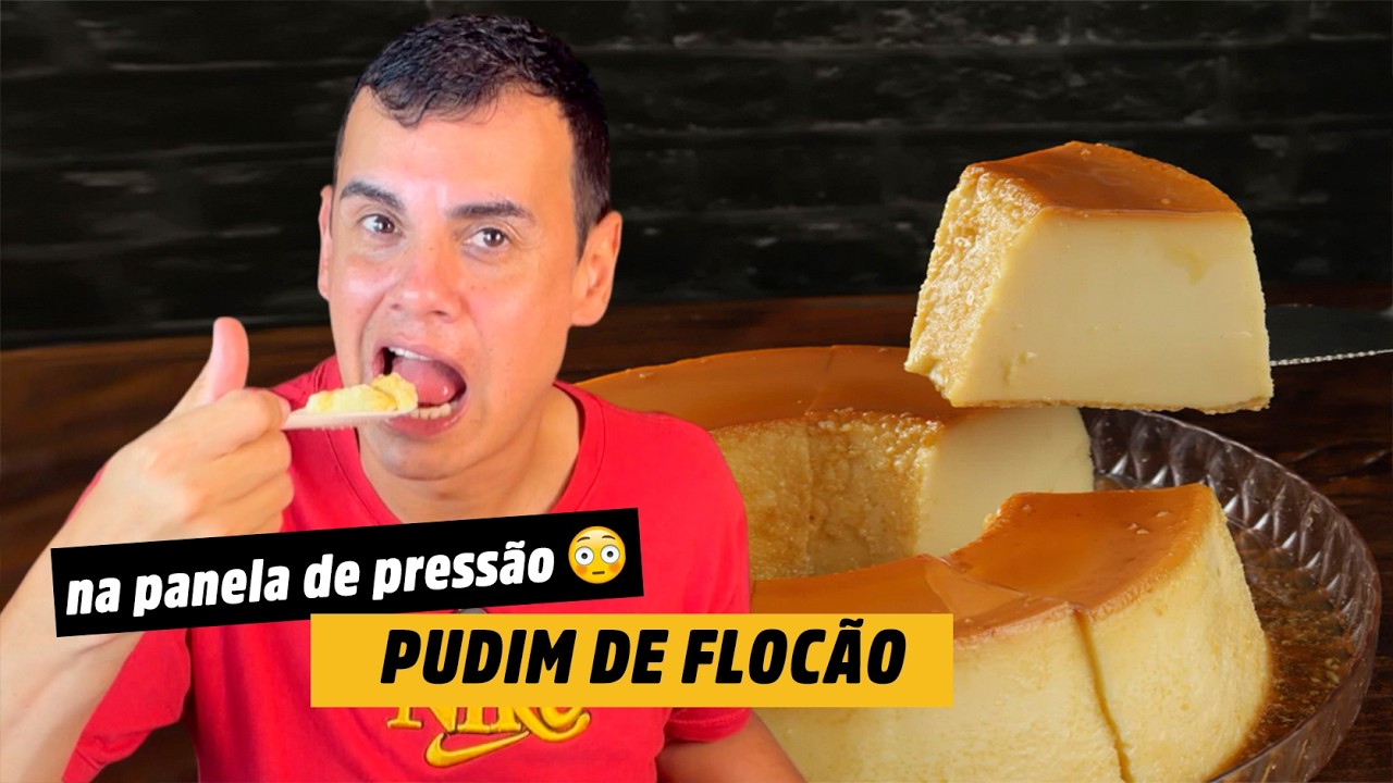 Você tem FLOCÃO em casa? Então faz esse pudim AGORA! Sem forno e pronto em 10 min