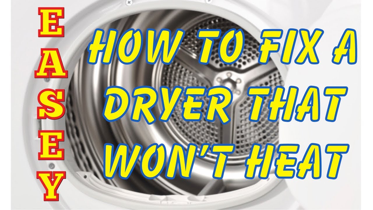 BLOOMBERG DRYER WON’T HEAT EASY FIX YouTube