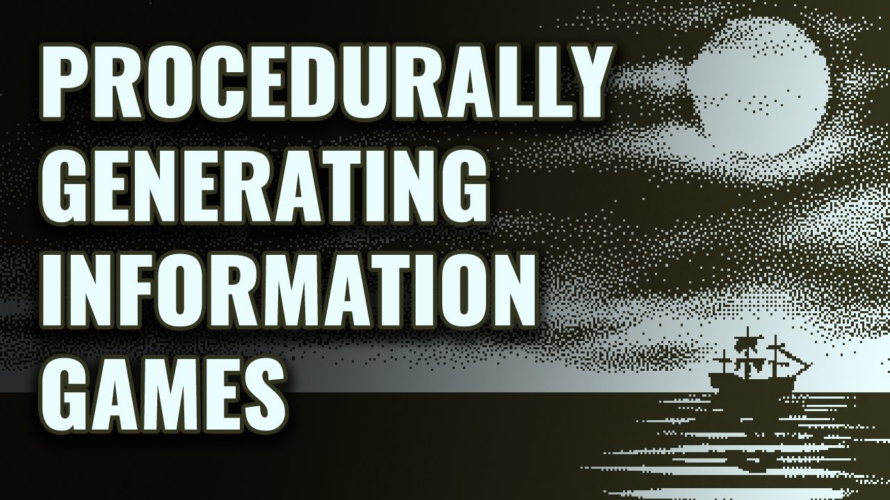 Procedural Generation & Information Games - IEEE CoG 2020 Talk