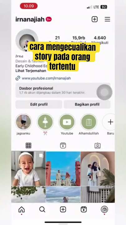 cara menyembunyikan status instagram pada seseorang #instagram
