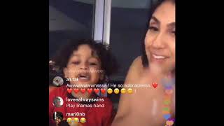 Queen Naija and Baby Chris sing UNRELEASED music on Instagram... (must watch)