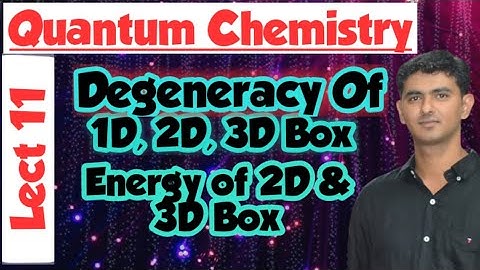 Degeneracy 1D ,2D & 3D Boxes|| Zero Point Energy Of 1D, 2D & 3D Boxes|| Energy Of All Boxes