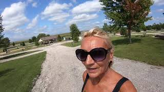 Lazy Acres Campground in Center Point, Iowa on our way to Minnesota