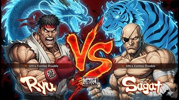 RYU VS SAGAT | CPU VS CPU Ultra Street Fighter IV  (Hardest AI)