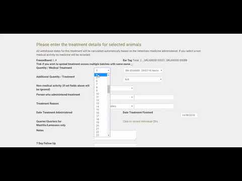 Recording dry cow treatments in FarmWizard - YouTube