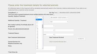 Recording dry cow treatments in FarmWizard