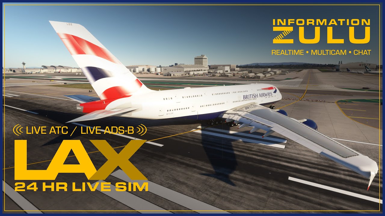 ⁣LAX AIRPORT 24/7 | LIVE ADS-B TRAFFIC | PLANESPOTTING | LIVE ATC | ASMR