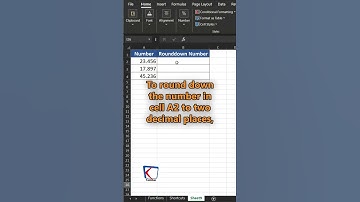 How to use the ROUNDDOWN Function in Excel!