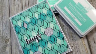 Stamped Ombre Background | Creating Your Own Pattern Paper