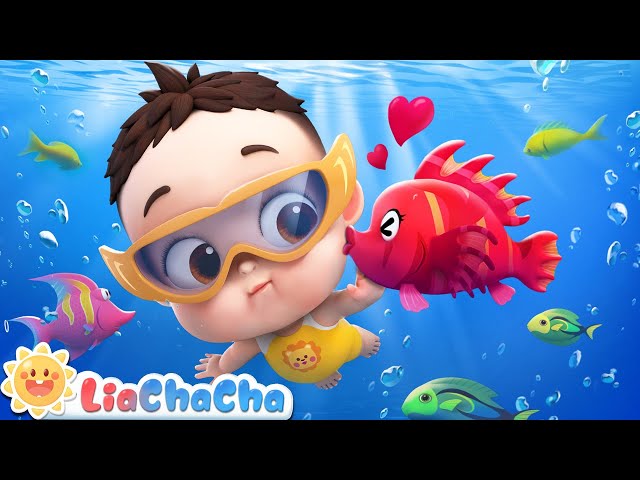 Swimming Song | Learning to Swim for Kids | LiaChaCha Nursery Rhymes u0026 Baby Songs class=