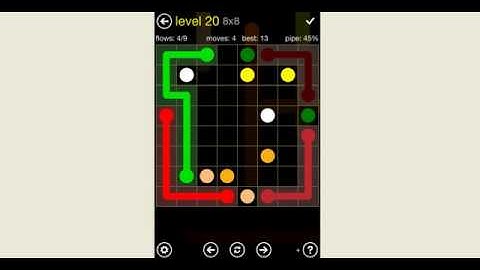 Flow Free - Regular Pack 8x8 - Level 20