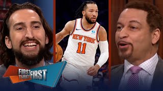 FIRST THING FIRST | Nick Wright reacts to Jalen Brunson drops 29-pts as Knicks lead Pacers 2-0