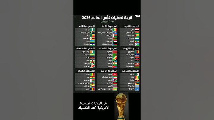قرعة تصفيات المؤهلة الاقصائية كأس العالم 2026 إفريقيا #كأس العالم #football