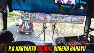 Beginilah Jika Bus Sugeng Rahayu Ngamuk, PO. Haryanto pun dilibas !!