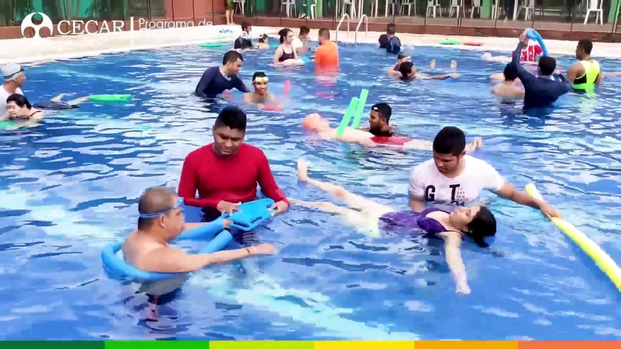 Natación  con personas  con discapacidad