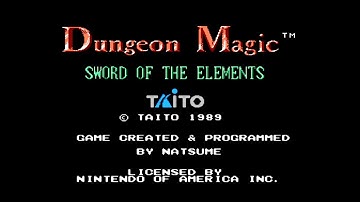 Dungeon Magic Sword Of The Elements Nintendo Entertainment System Video Games Review