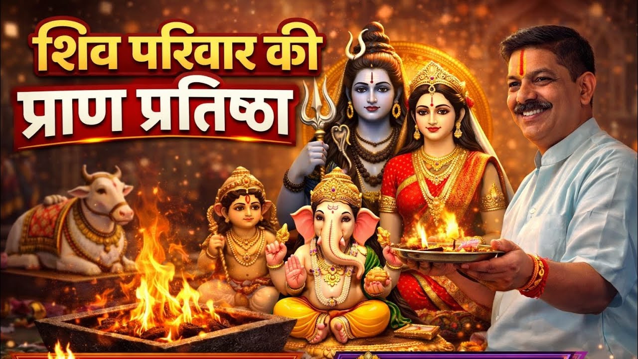 शिव मंदिर प्राण प्रतिष्ठा कार्यक्रम- द्वितीय दिवस।