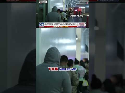 SEE IT Military Families Line Up At Food Banks As Shutdown Drags On Foxnews News Us Fox