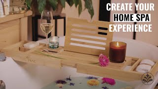 Temple Spring Bamboo Bath Trays Best-Selling Bathtub Trays For Home Spa Experiences