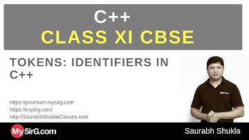 C++ for Class XI CBSE Tokens Identifiers | MySirG.com